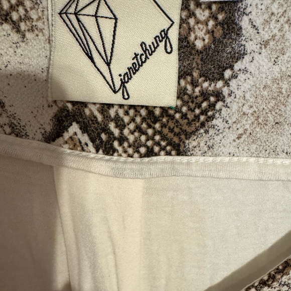 ❤️SNAKE PRINT  w/GOLD TONE HARDWARE TOP   PLUS: 2X    #T - Picture 7 of 9